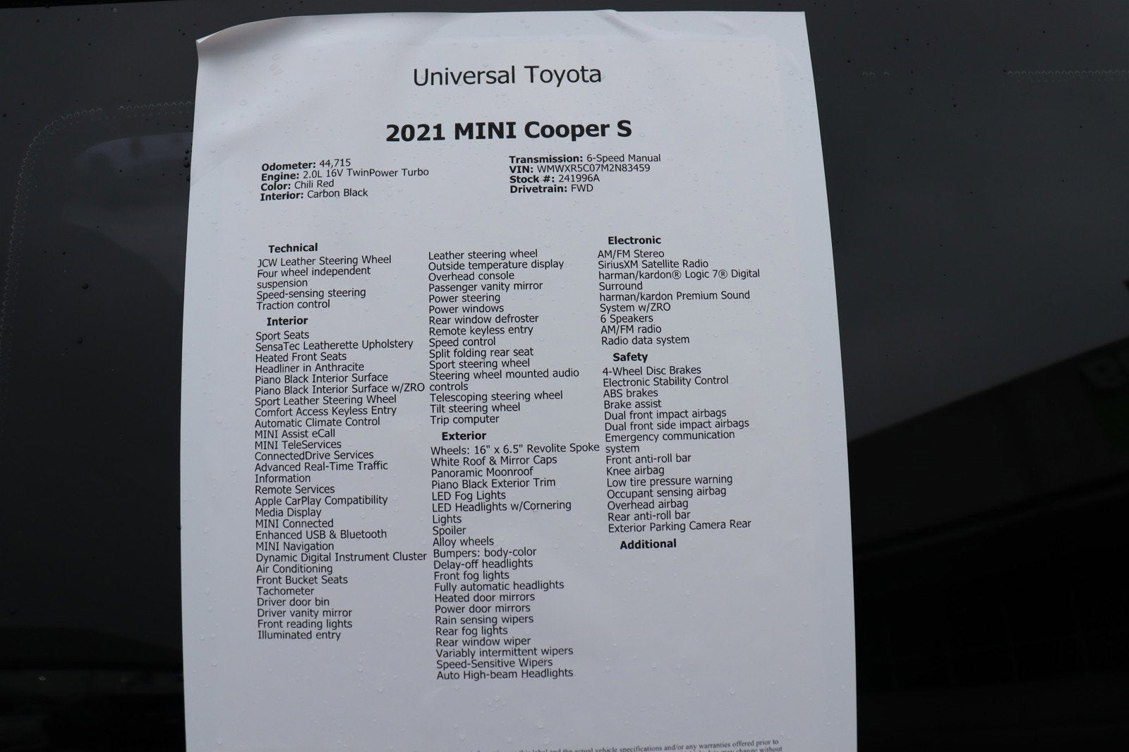 2021 MINI Hardtop 2 Door Cooper S